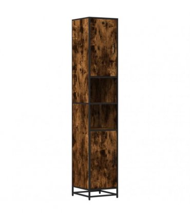 vidaXL Bathroom Cabinet Smoked Oak 35x37.5x188.5 cm