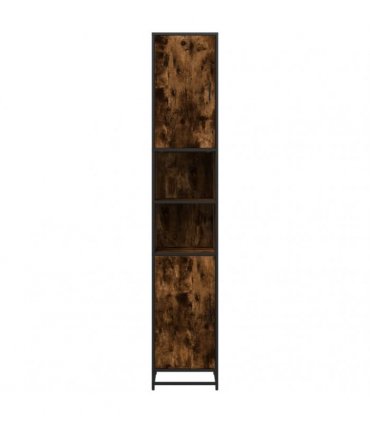 vidaXL Bathroom Cabinet Smoked Oak 35x37.5x188.5 cm