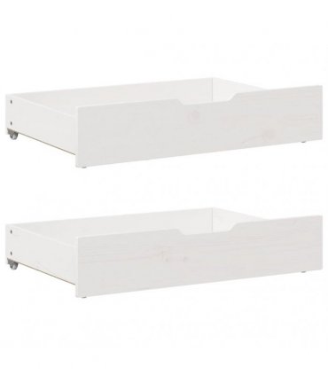 vidaXL Bed Frame without Mattress White 200x200 cm Solid Wood Pine