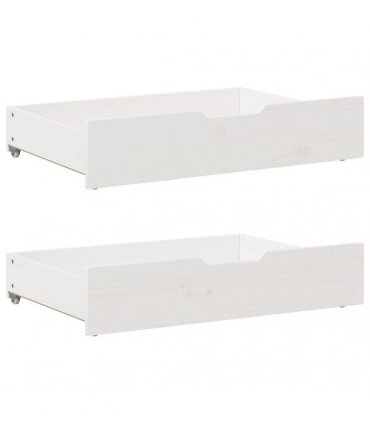 vidaXL Bed Frame without Mattress White 100x200 cm Solid Wood Pine