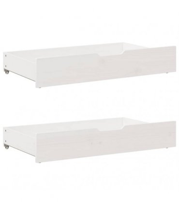 vidaXL Bed Frame without Mattress White 75x190 cm Solid Wood Pine