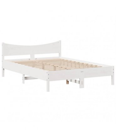 vidaXL Bed Frame with Drawers White 150x200 cm Solid Wood Pine
