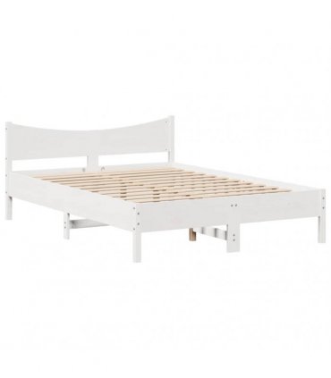 vidaXL Bed Frame with Drawers White 120x200 cm Solid Wood Pine