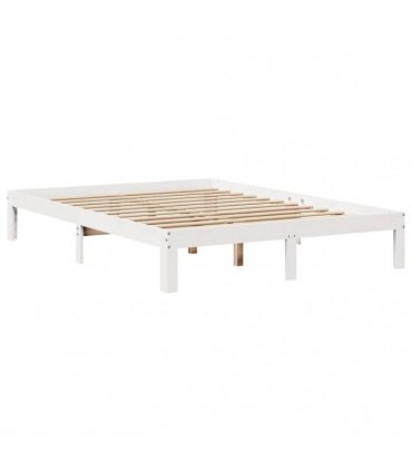 vidaXL Bed Frame with Drawers without Mattress White 150x200 cm