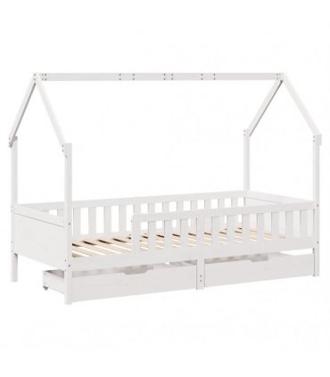 vidaXL Kids Bed Frame with Drawers without Mattress 90x190 cm