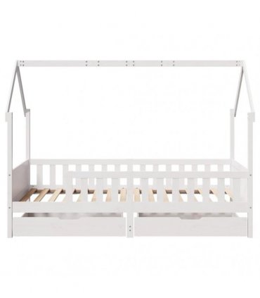 vidaXL Kids Bed Frame with Drawers without Mattress 90x190 cm