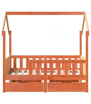 vidaXL Kids Bed Frame with Drawers without Mattress 80x160 cm