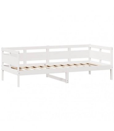 vidaXL Daybed with Drawers without Mattress White 80x200 cm Solid Wood
