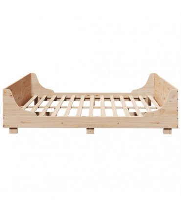 vidaXL Bed Frame without Mattress 200x200 cm Solid Wood Pine