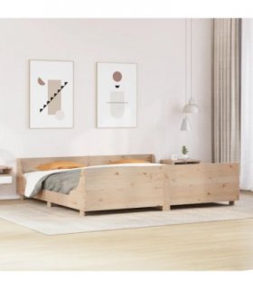 vidaXL Bed Frame without Mattress 180x200 cm Solid Wood Pine