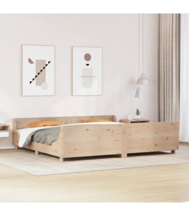 vidaXL Bed Frame without Mattress 180x200 cm Solid Wood Pine