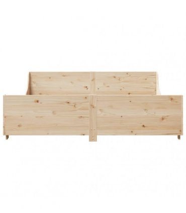 vidaXL Bed Frame without Mattress 180x200 cm Solid Wood Pine