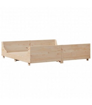 vidaXL Bed Frame without Mattress 180x200 cm Solid Wood Pine