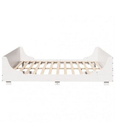 vidaXL Bed Frame without Mattress White 180x200 cm Solid Wood Pine