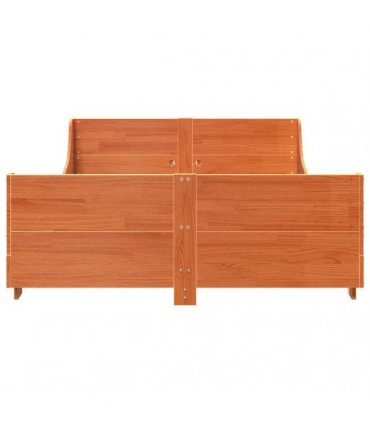 vidaXL Bed Frame without Mattress Wax Brown 150x200 cm Solid Wood Pine