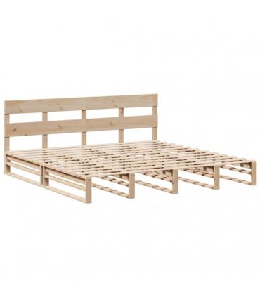 vidaXL Bed Frame without Mattress 200x200 cm Solid Wood Pine