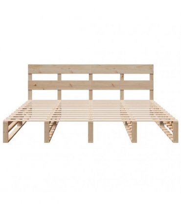 vidaXL Bed Frame without Mattress 200x200 cm Solid Wood Pine