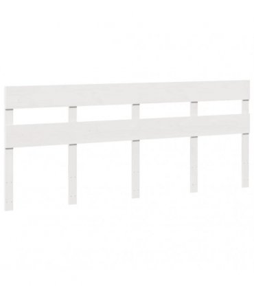 vidaXL Bed Frame without Mattress White 200x200 cm Solid Wood Pine