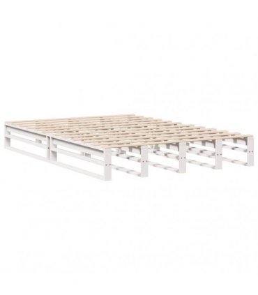 vidaXL Bed Frame without Mattress White 120x190 cm Solid Wood Pine