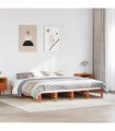 vidaXL Bed Frame without Mattress Wax Brown 180x200 cm Solid Wood Pine