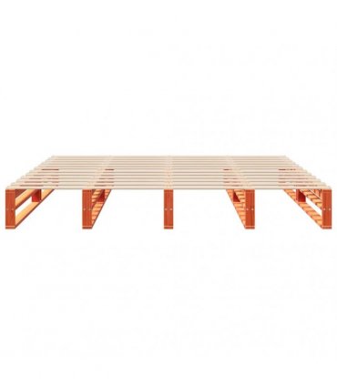 vidaXL Bed Frame without Mattress Wax Brown 180x200 cm Solid Wood Pine