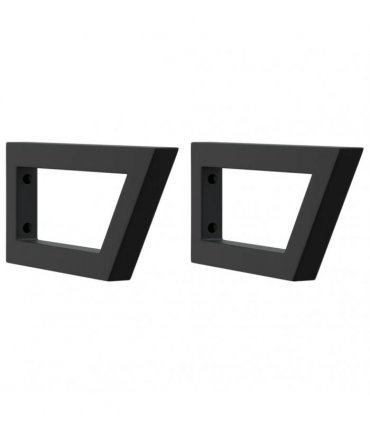 vidaXL Basin Shelf Wall Mounted Steel and Solid Wood Beech
