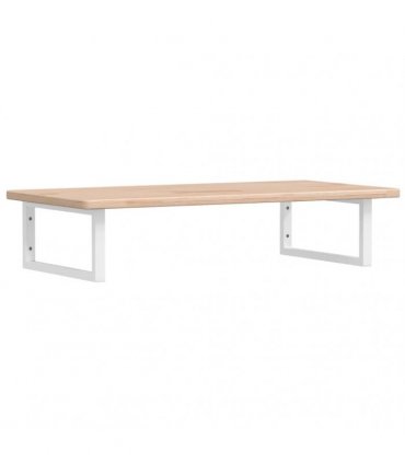 vidaXL Basin Shelf Wall Mounted Steel and Solid Wood Oak