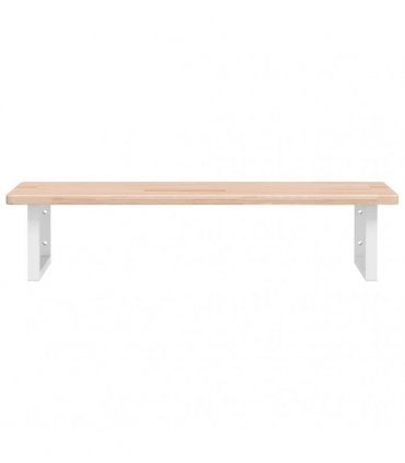 vidaXL Basin Shelf Wall Mounted Steel and Solid Wood Oak