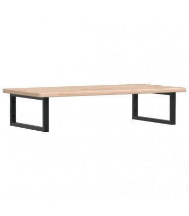 vidaXL Basin Shelf Wall Mounted Steel and Solid Wood Oak