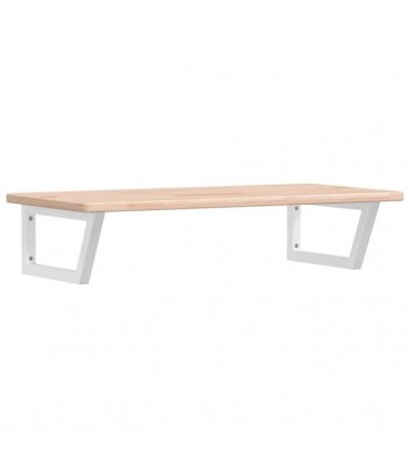 vidaXL Basin Shelf Wall Mounted Steel and Solid Wood Oak