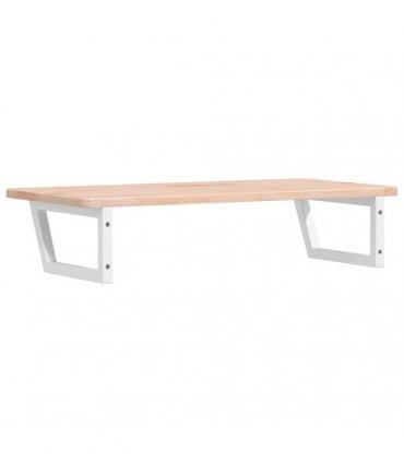 vidaXL Basin Shelf Wall Mounted Steel and Solid Wood Oak