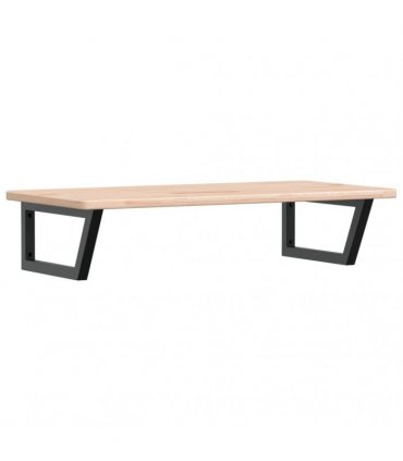 vidaXL Basin Shelf Wall Mounted Steel and Solid Wood Oak