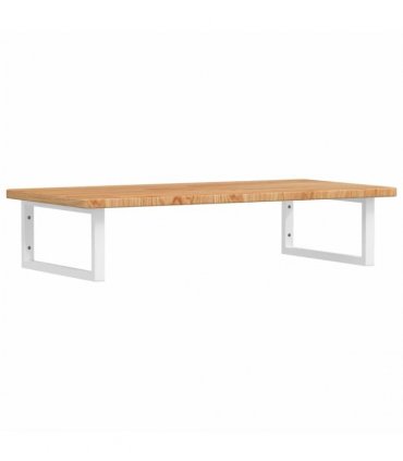 vidaXL Basin Shelf Wall Mounted Steel and Solid Wood Oak