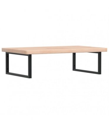 vidaXL Basin Shelf Wall Mounted Steel and Solid Wood Oak