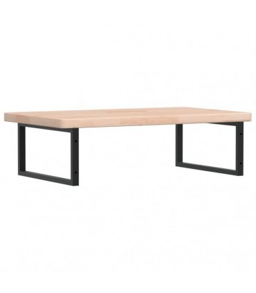 vidaXL Basin Shelf Wall Mounted Steel and Solid Wood Oak