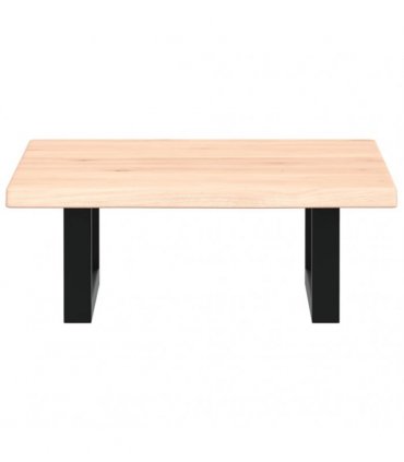 vidaXL Basin Shelf Wall Mounted Steel and Solid Wood Oak