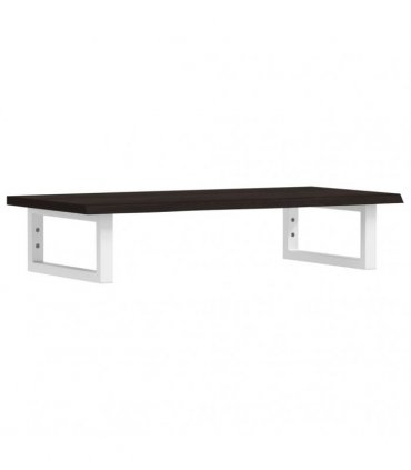 vidaXL Basin Shelf Wall Mounted Steel and Solid Wood Oak