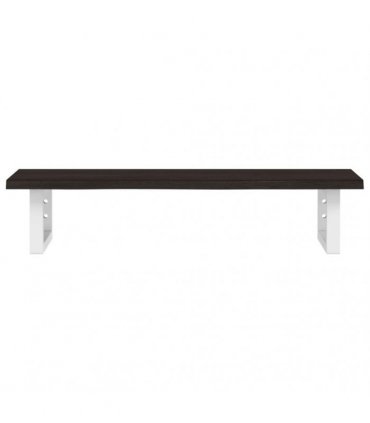 vidaXL Basin Shelf Wall Mounted Steel and Solid Wood Oak