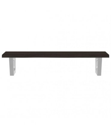 vidaXL Basin Shelf Wall Mounted Steel and Solid Wood Oak