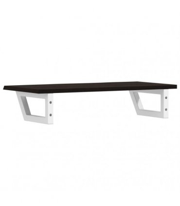 vidaXL Basin Shelf Wall Mounted Steel and Solid Wood Oak