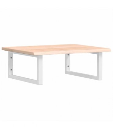 vidaXL Basin Shelf Wall Mounted Steel and Solid Wood Oak