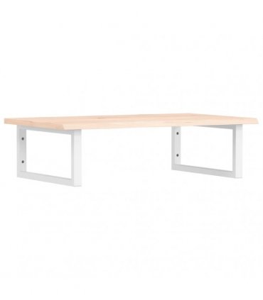 vidaXL Basin Shelf Wall Mounted Steel and Solid Wood Oak