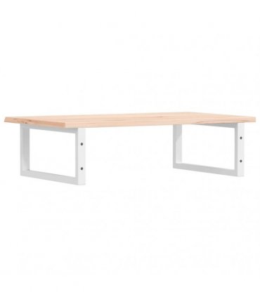 vidaXL Basin Shelf Wall Mounted Steel and Solid Wood Oak