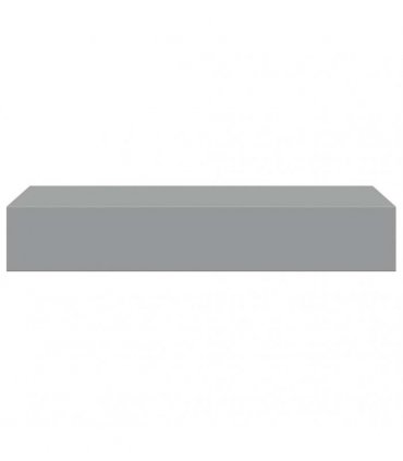 vidaXL Wall-mounted Drawer Shelves 2 pcs Grey 60x23.5x10cm MDF