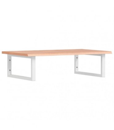 vidaXL Basin Shelf Wall Mounted Steel and Solid Wood Oak