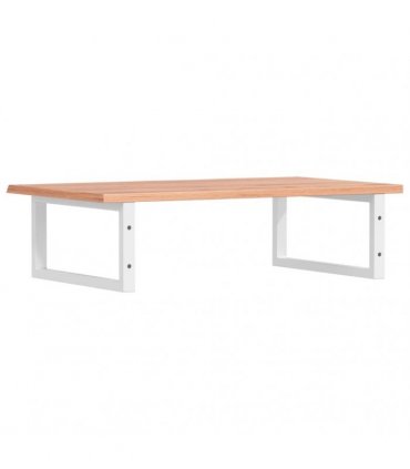 vidaXL Basin Shelf Wall Mounted Steel and Solid Wood Oak