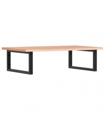 vidaXL Basin Shelf Wall Mounted Steel and Solid Wood Oak
