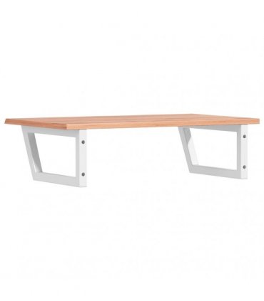 vidaXL Basin Shelf Wall Mounted Steel and Solid Wood Oak