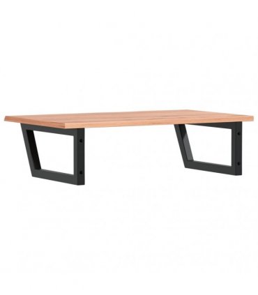 vidaXL Basin Shelf Wall Mounted Steel and Solid Wood Oak