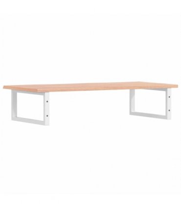vidaXL Basin Shelf Wall Mounted Steel and Solid Wood Oak
